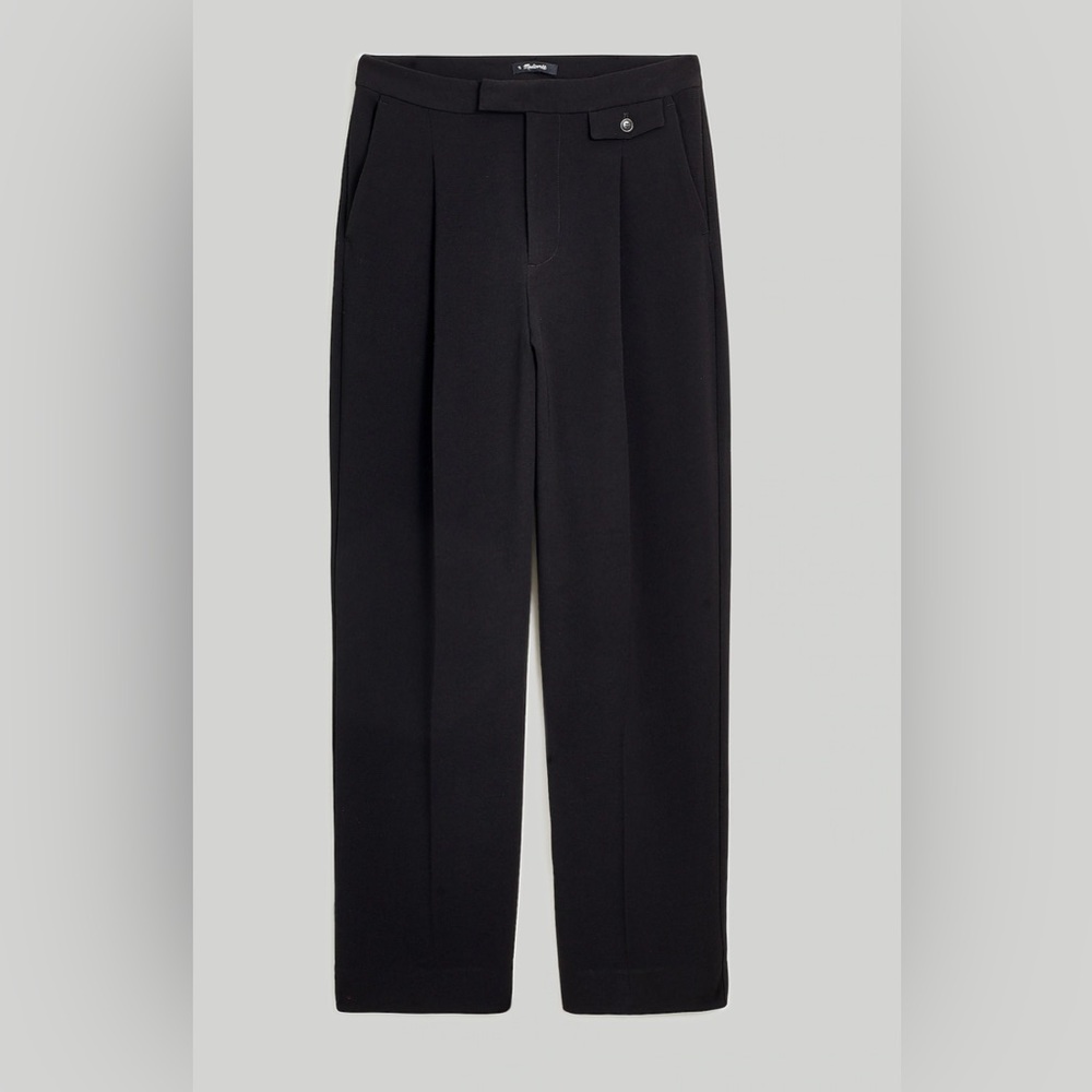 NWOT Madewell The Rosedale High-Rise Straight Pant in Crepe with light buttons - Picture 4 of 9